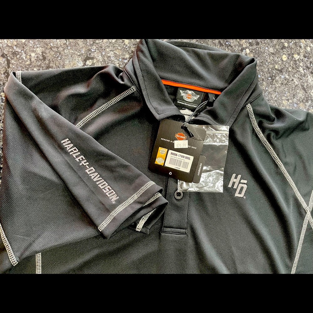 NWT HARLEY DAVIDSON COLLARED POLO